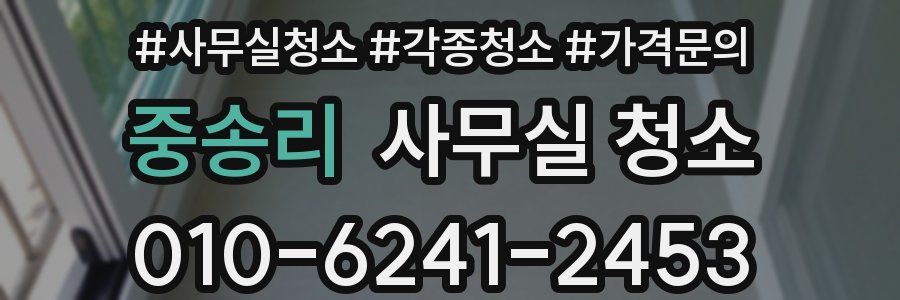 중송리 사무실 청소