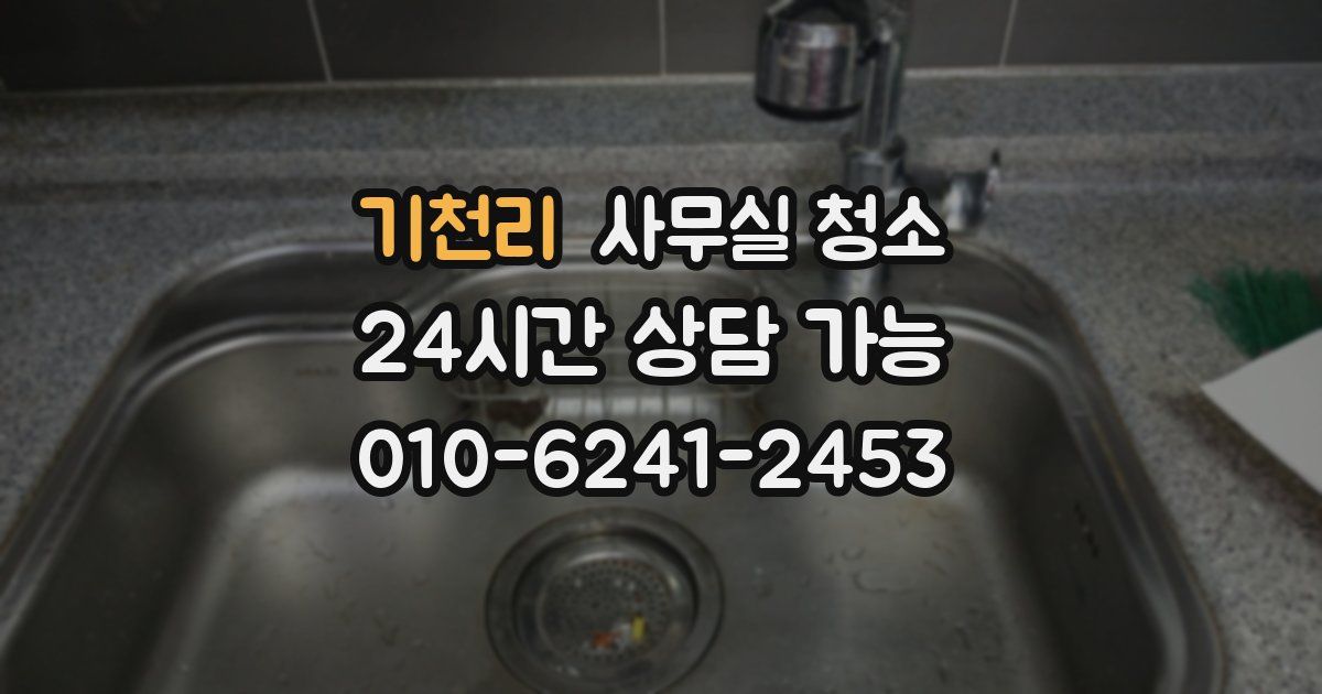 기천리 사무실 청소