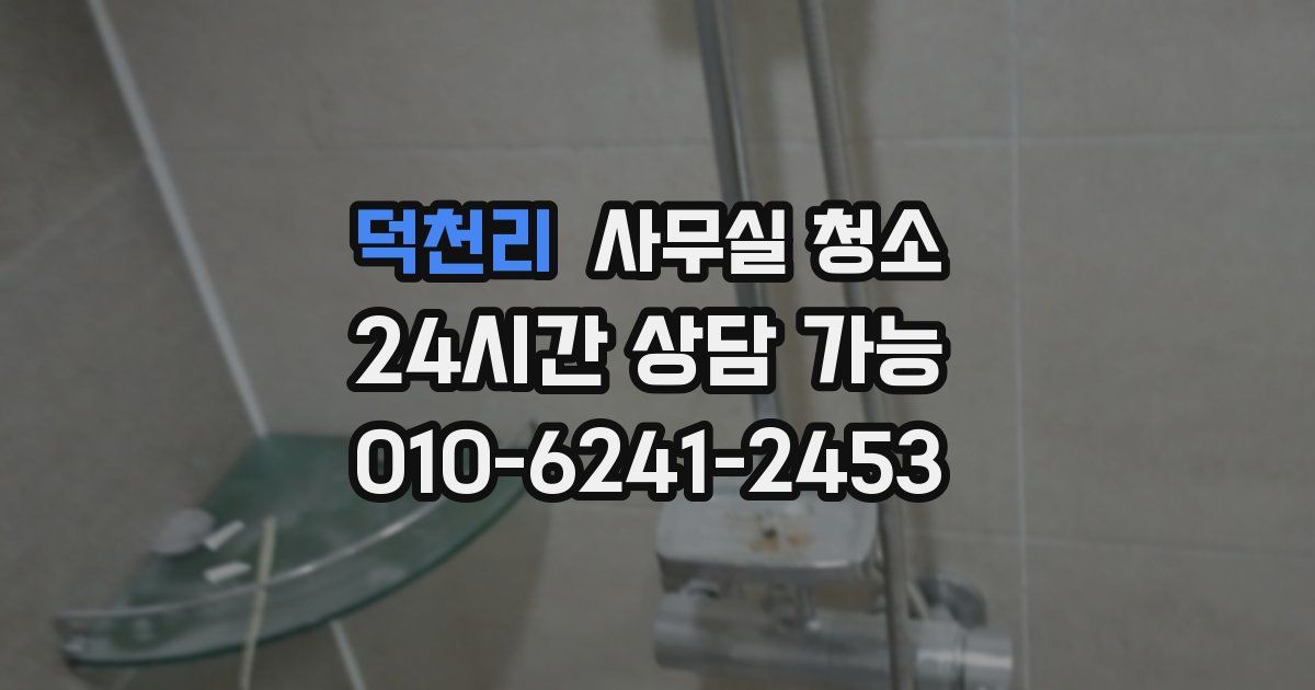 덕천리 사무실 청소