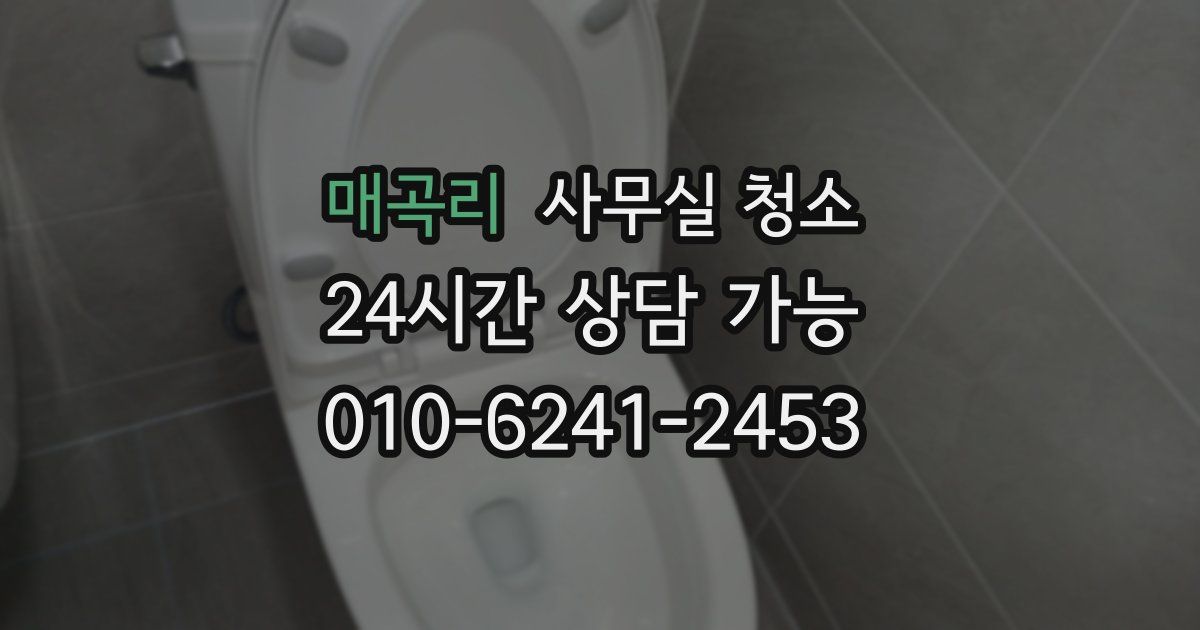 매곡리 사무실 청소