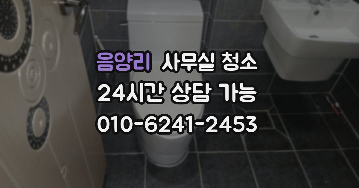 음양리 사무실 청소