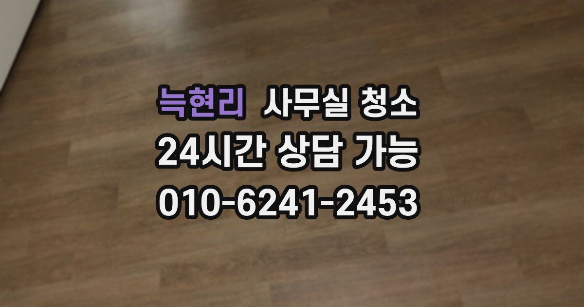 늑현리 사무실 청소
