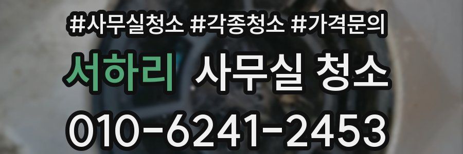 서하리 사무실 청소