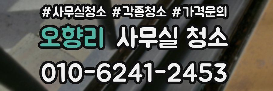 오향리 사무실 청소