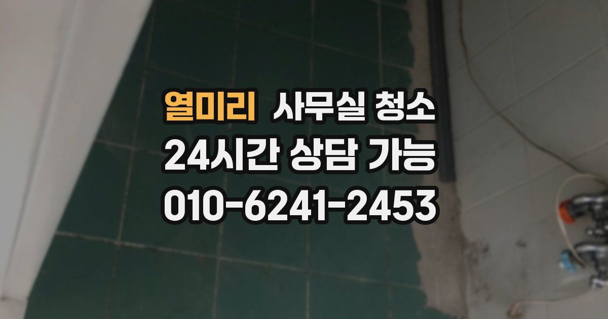 열미리 사무실 청소