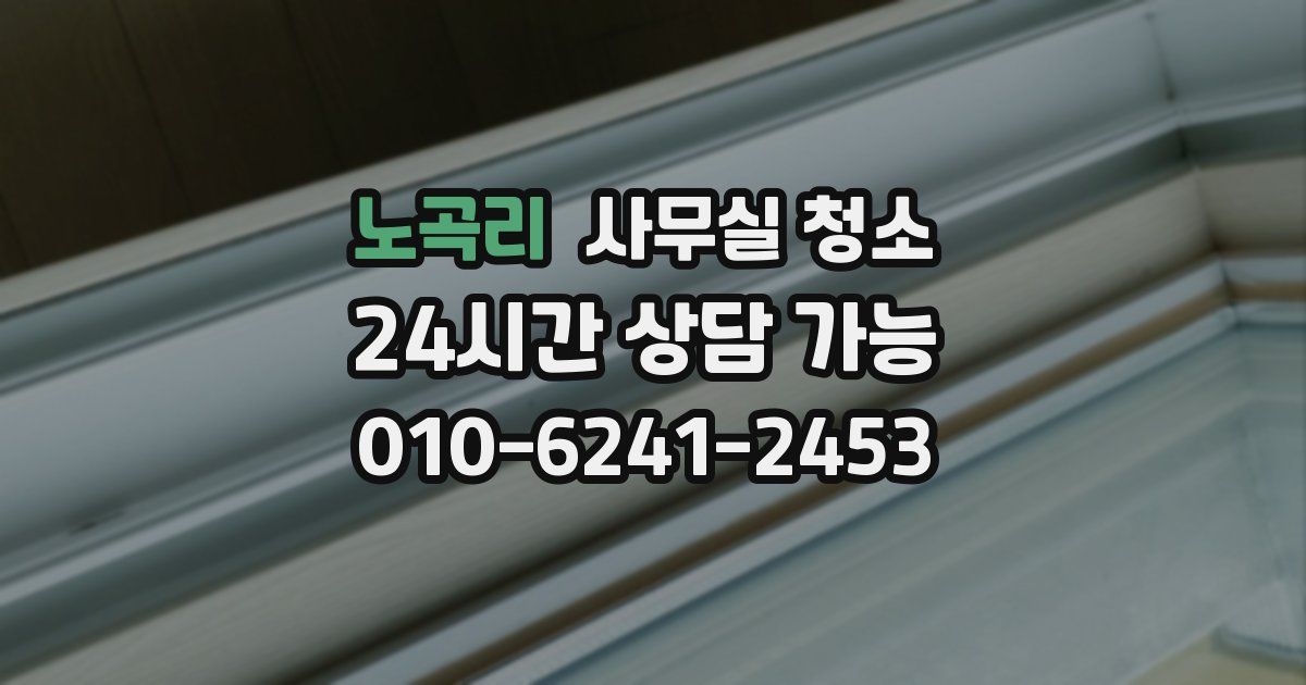 노곡리 사무실 청소