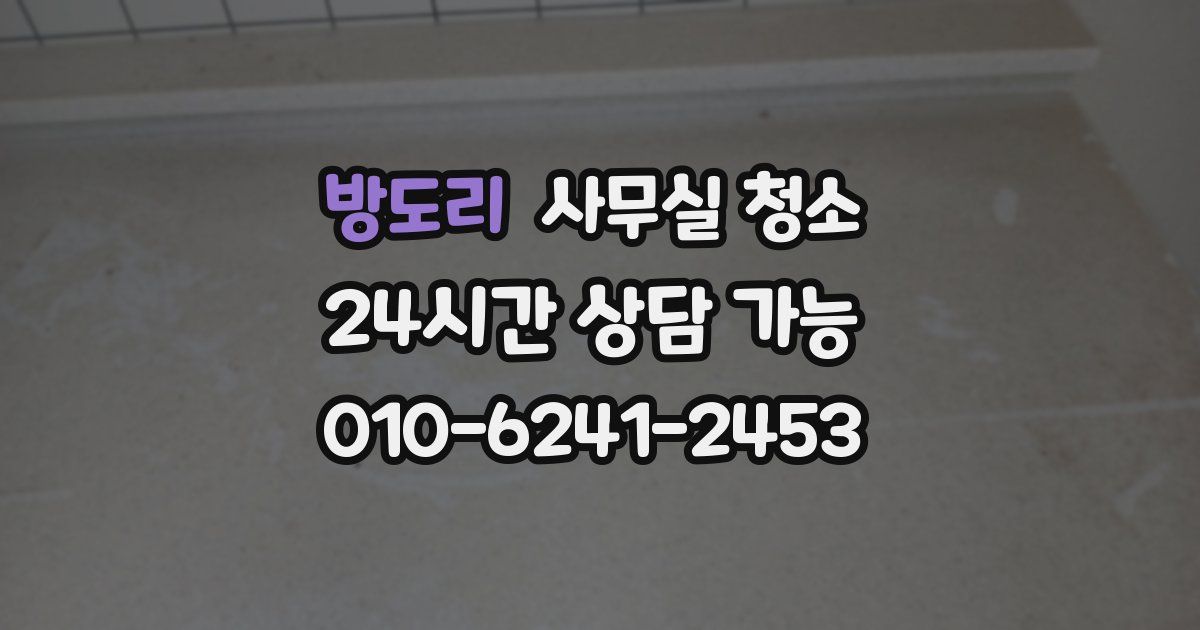 방도리 사무실 청소