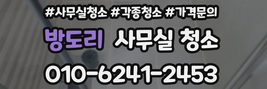 방도리 사무실 청소
