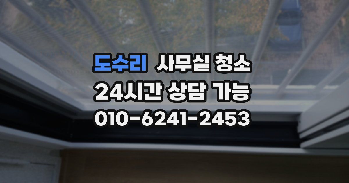 도수리 사무실 청소