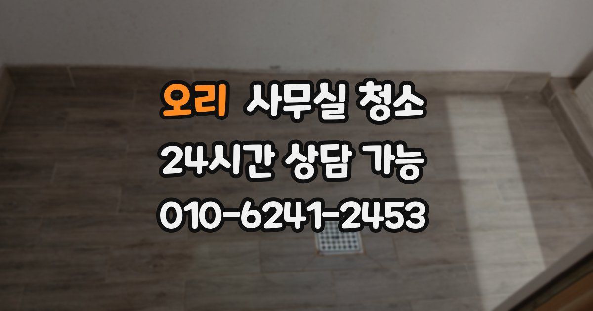 오리 사무실 청소