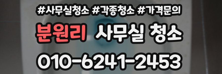 분원리 사무실 청소