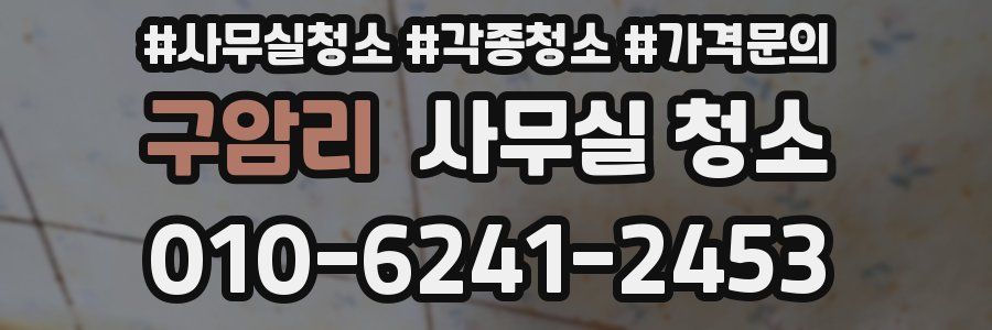 구암리 사무실 청소