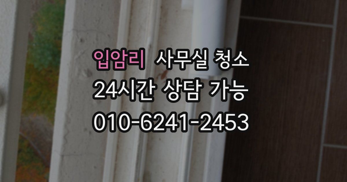 입암리 사무실 청소
