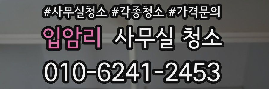 입암리 사무실 청소