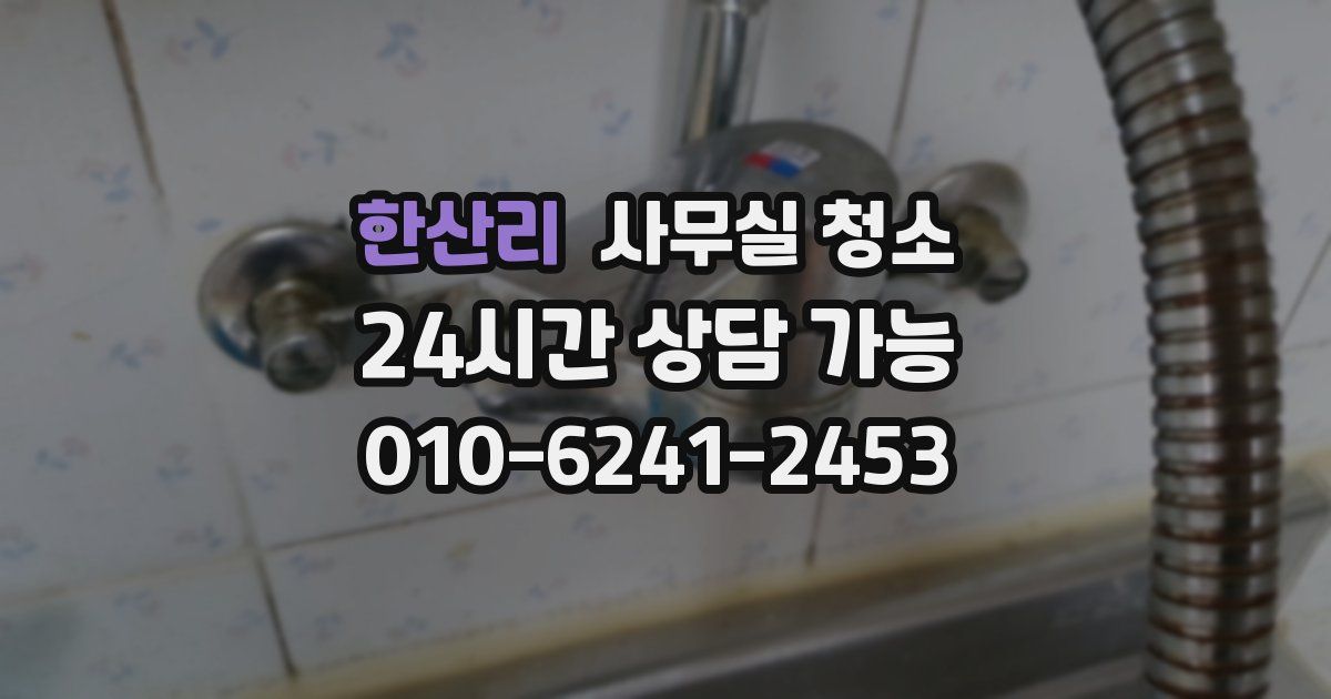 한산리 사무실 청소