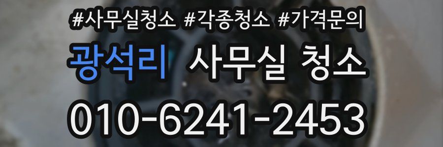광석리 사무실 청소