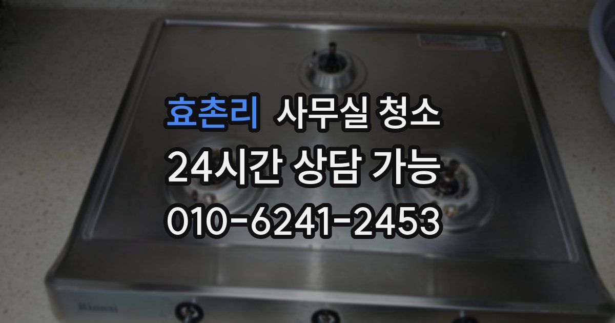 효촌리 사무실 청소