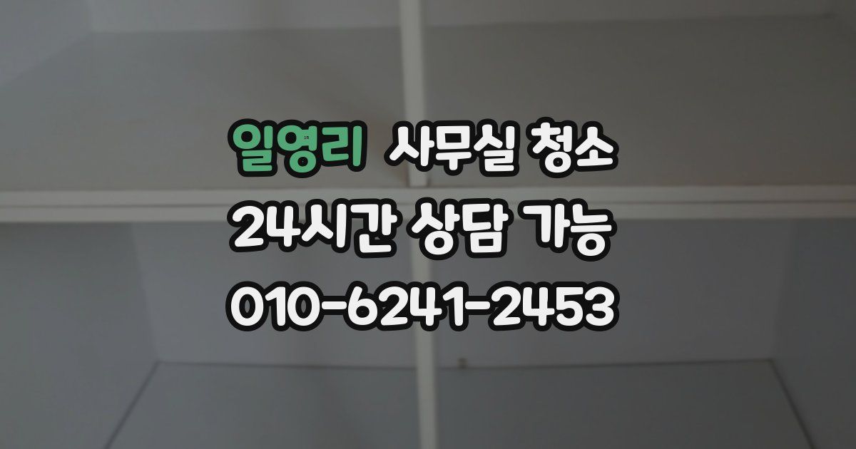 일영리 사무실 청소