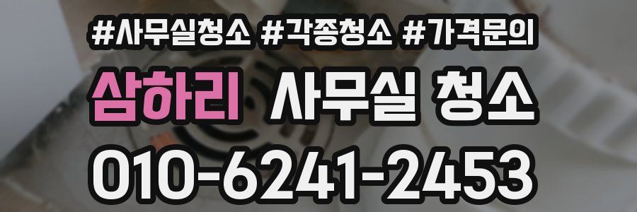 삼하리 사무실 청소