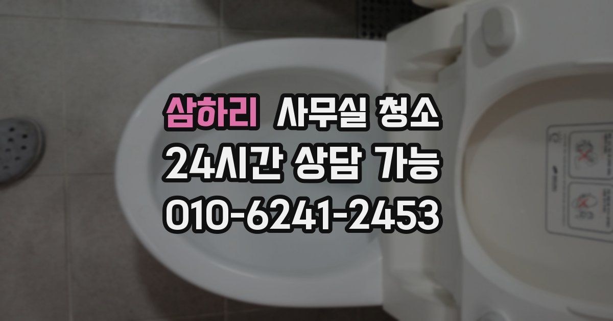 삼하리 사무실 청소