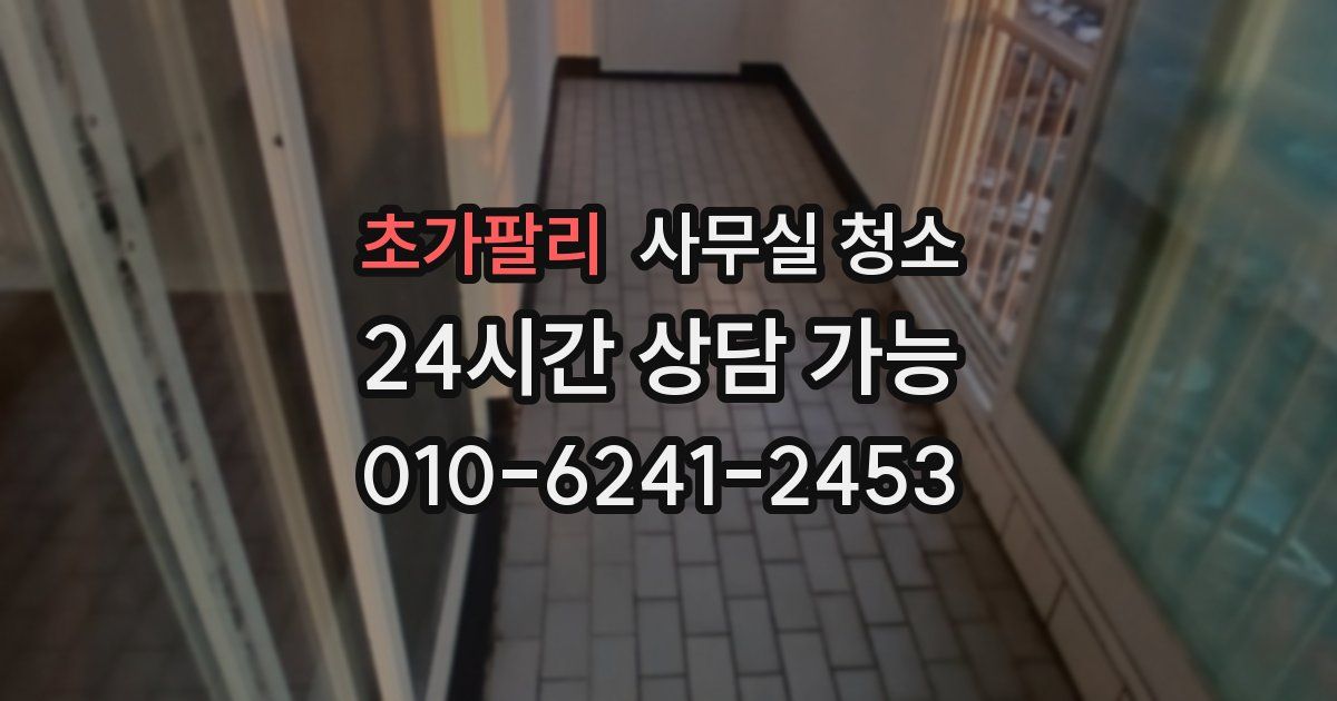 초가팔리 사무실 청소