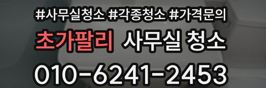 초가팔리 사무실 청소