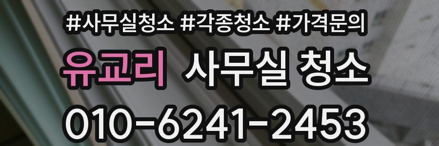 유교리 사무실 청소