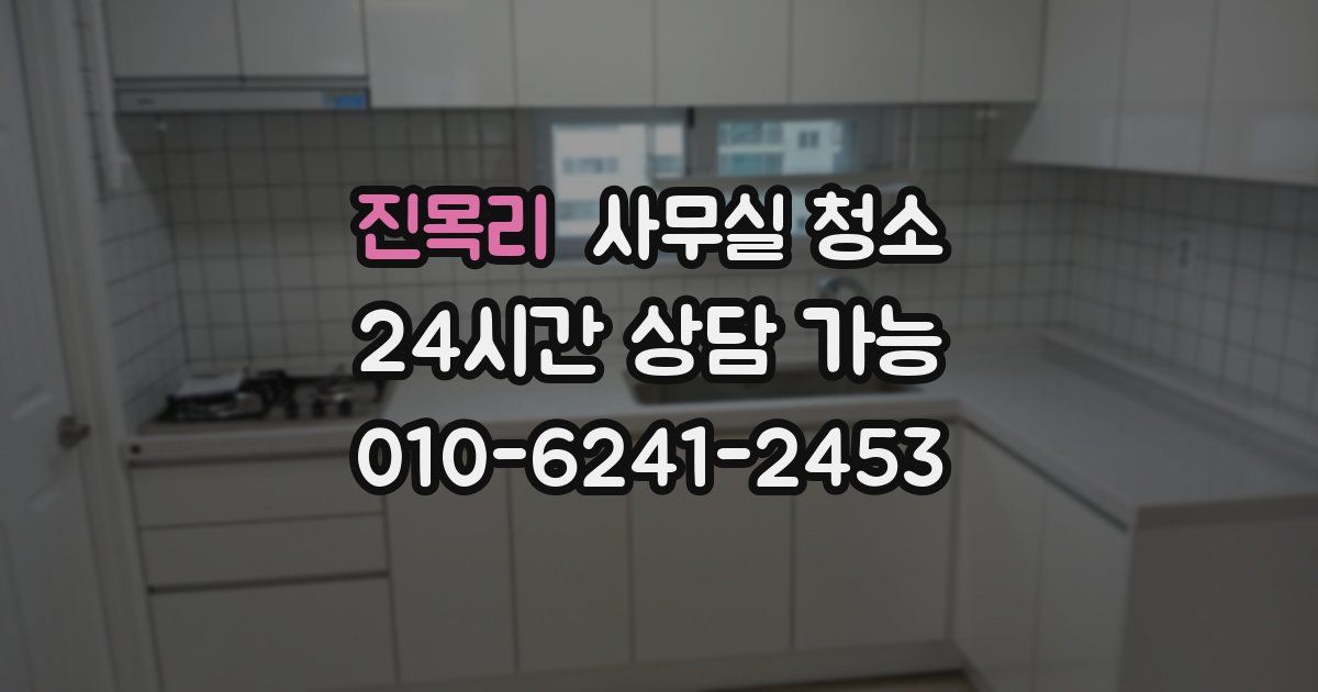 진목리 사무실 청소
