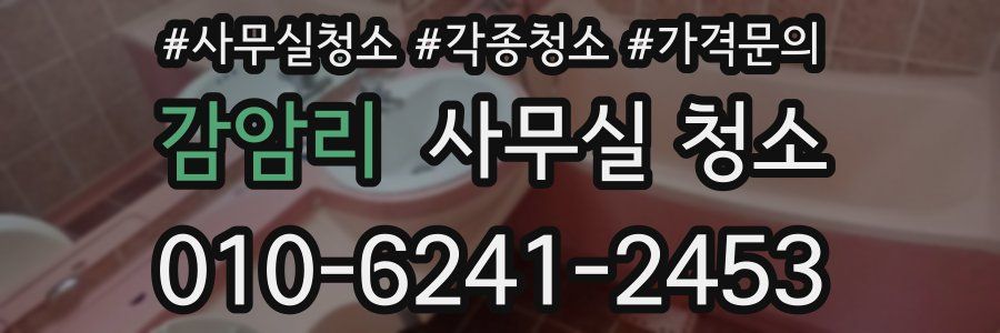 감암리 사무실 청소