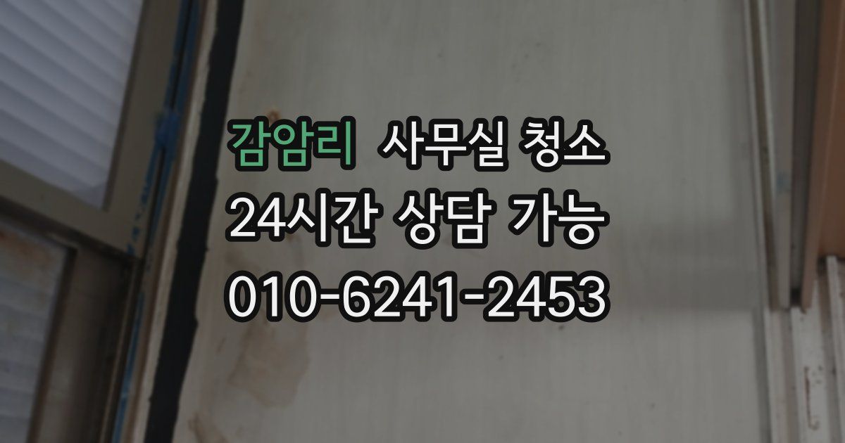 감암리 사무실 청소