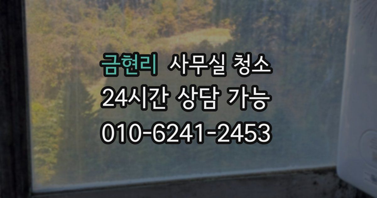 금현리 사무실 청소