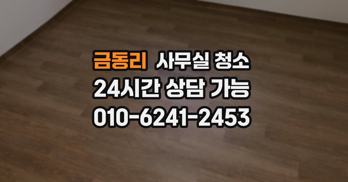금동리 사무실 청소