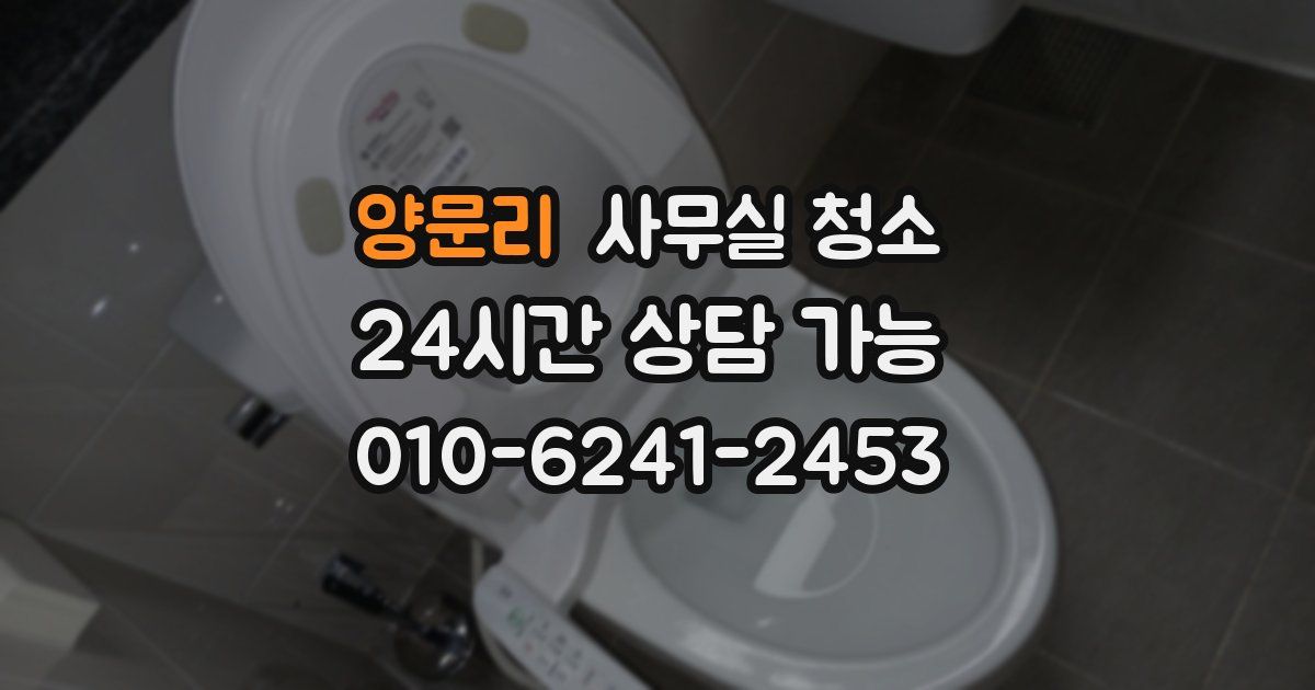 양문리 사무실 청소