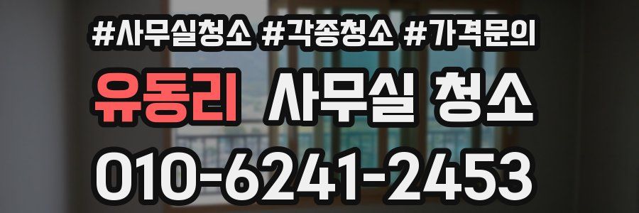 유동리 사무실 청소