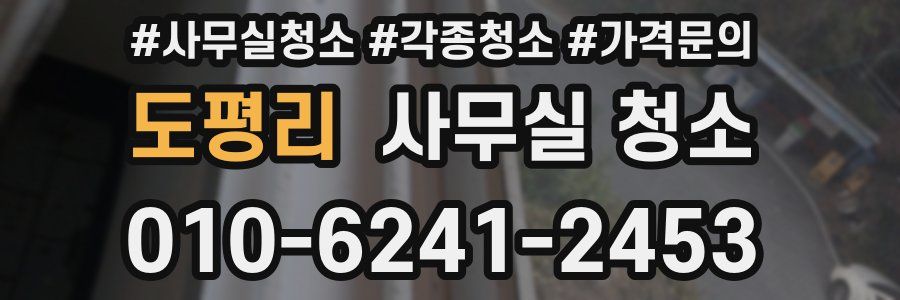 도평리 사무실 청소