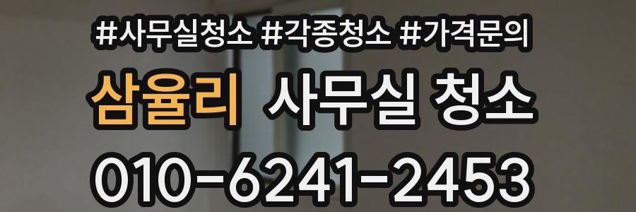 삼율리 사무실 청소