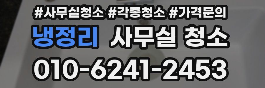 냉정리 사무실 청소