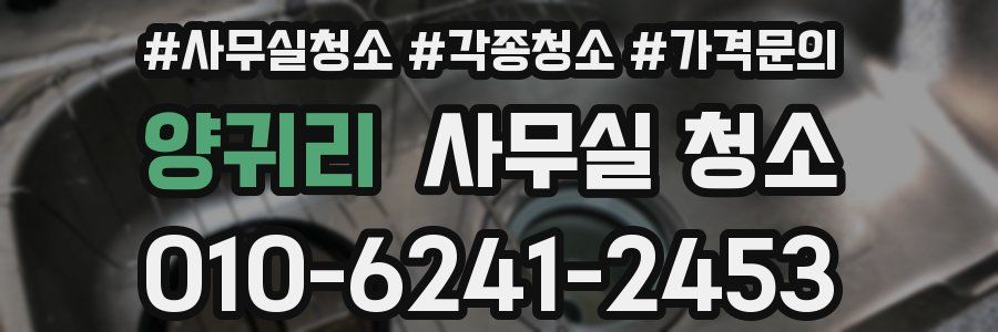 양귀리 사무실 청소