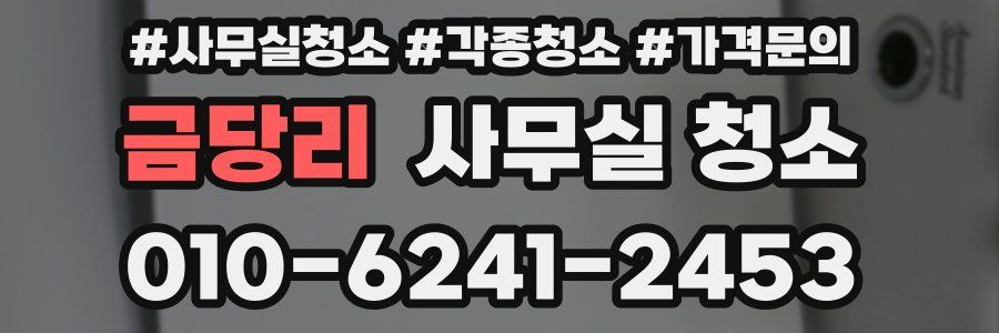 금당리 사무실 청소