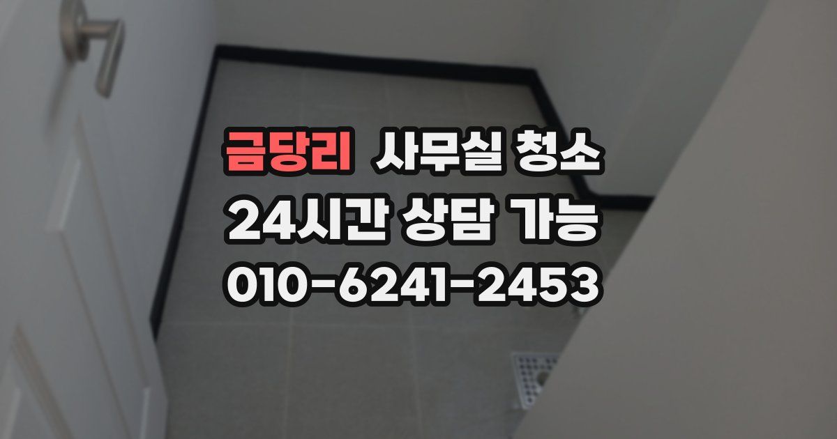 금당리 사무실 청소