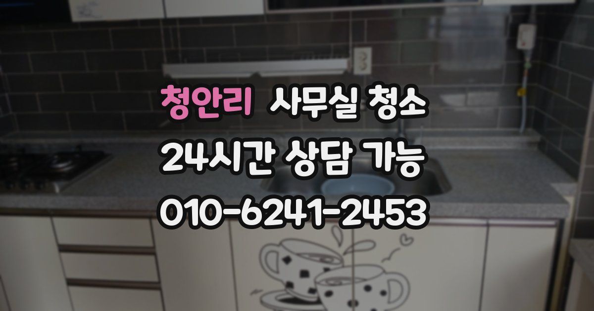 청안리 사무실 청소