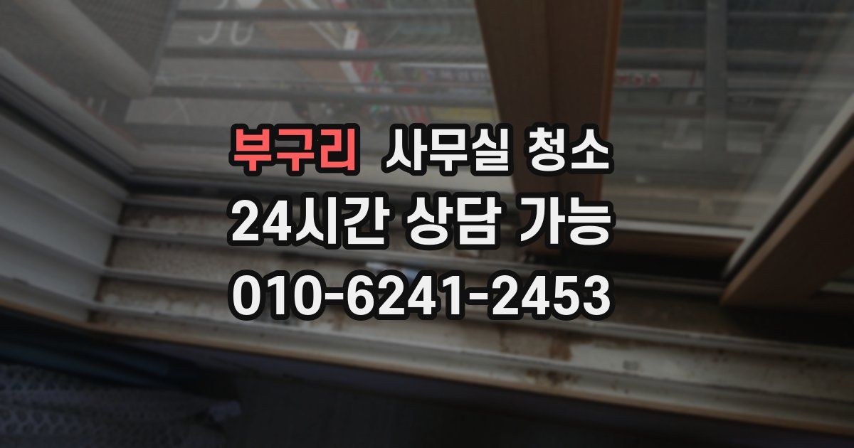 부구리 사무실 청소