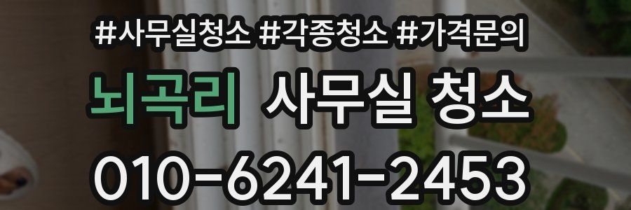 뇌곡리 사무실 청소