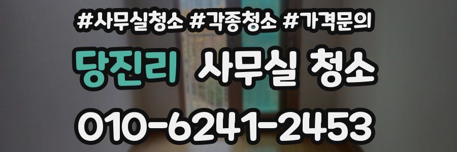 당진리 사무실 청소
