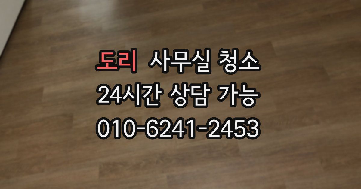 도리 사무실 청소