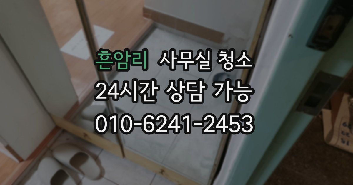 흔암리 사무실 청소