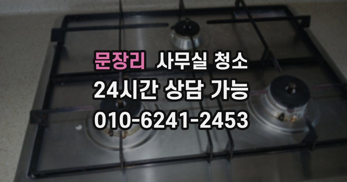 문장리 사무실 청소