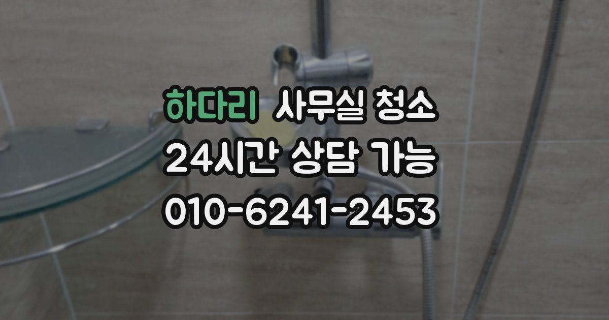 하다리 사무실 청소