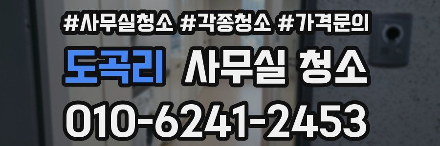 도곡리 사무실 청소