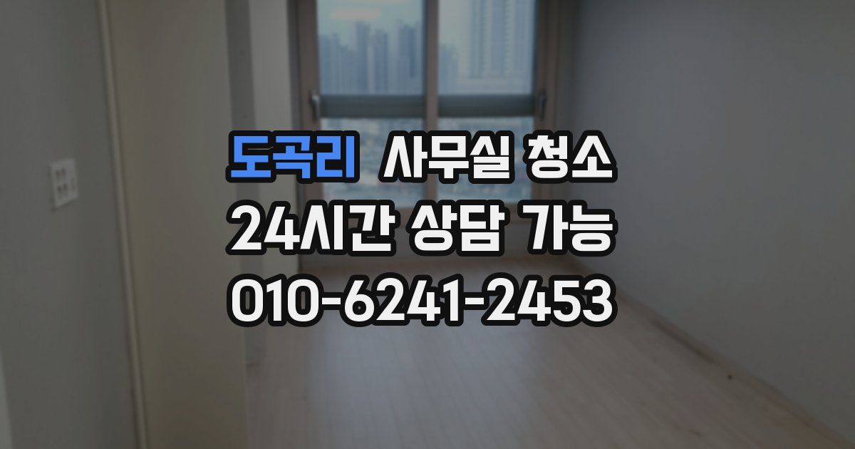 도곡리 사무실 청소